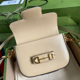 1955 Horsebit mini bag / White