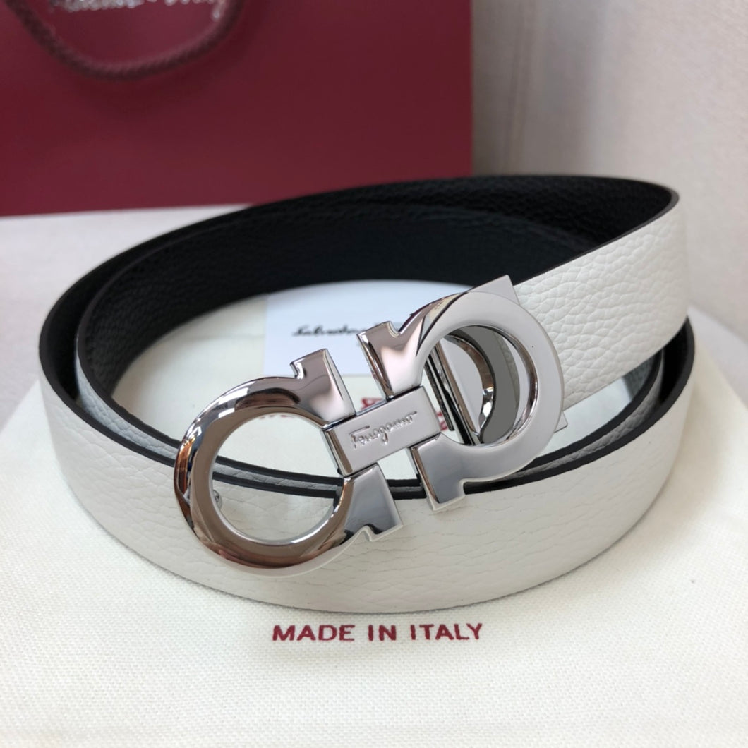 SF Belt / White & Silver