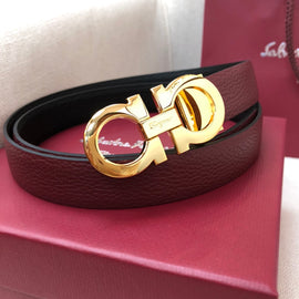 SF Belt / Dark Cherry & Gold