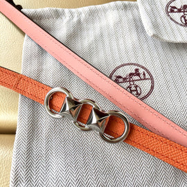 H Belt / Orange & Pink Silver