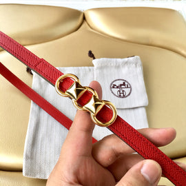 H Belt / Red & Gold