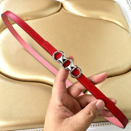 H Belt / Red & Pink Silver