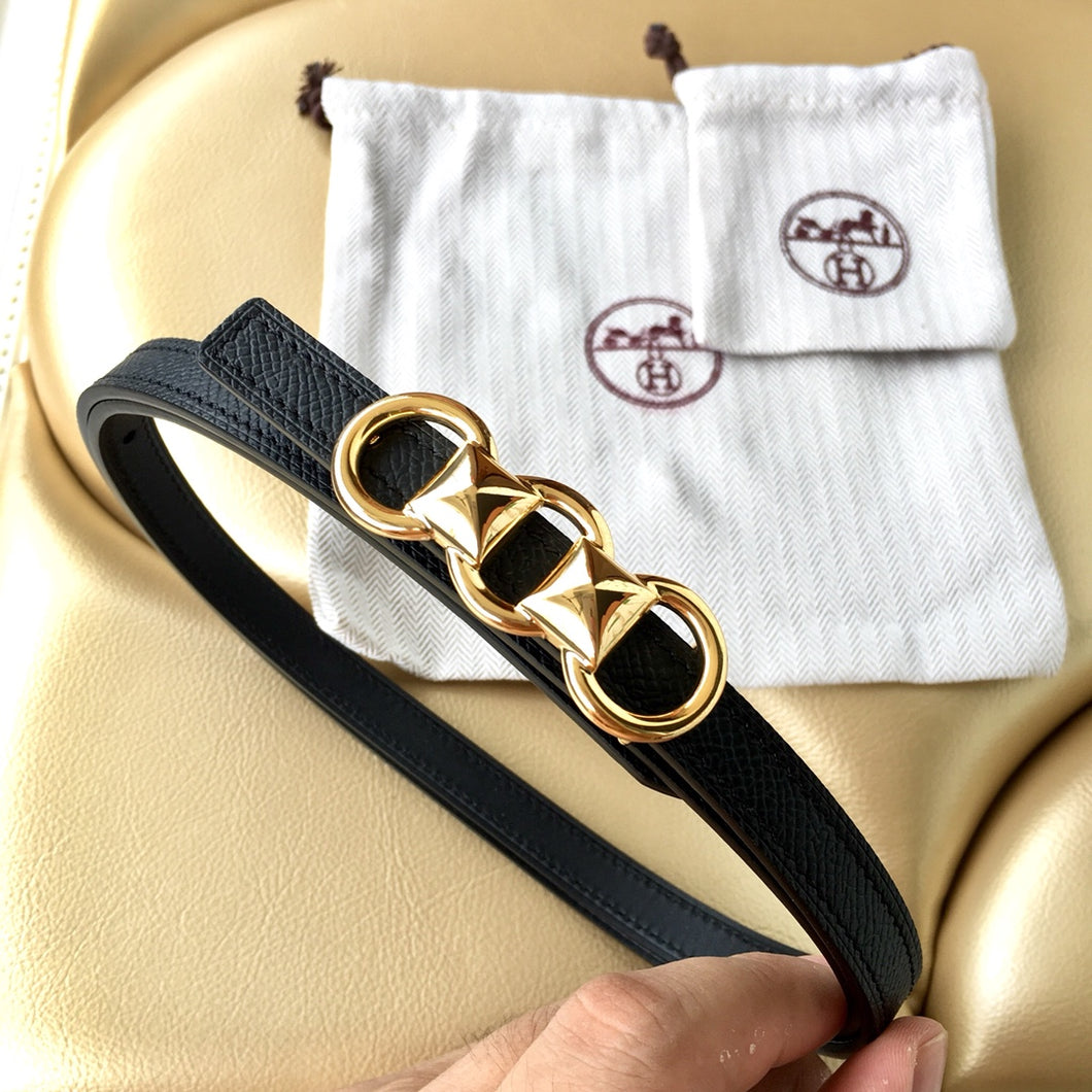 H Belt / Black & Gold