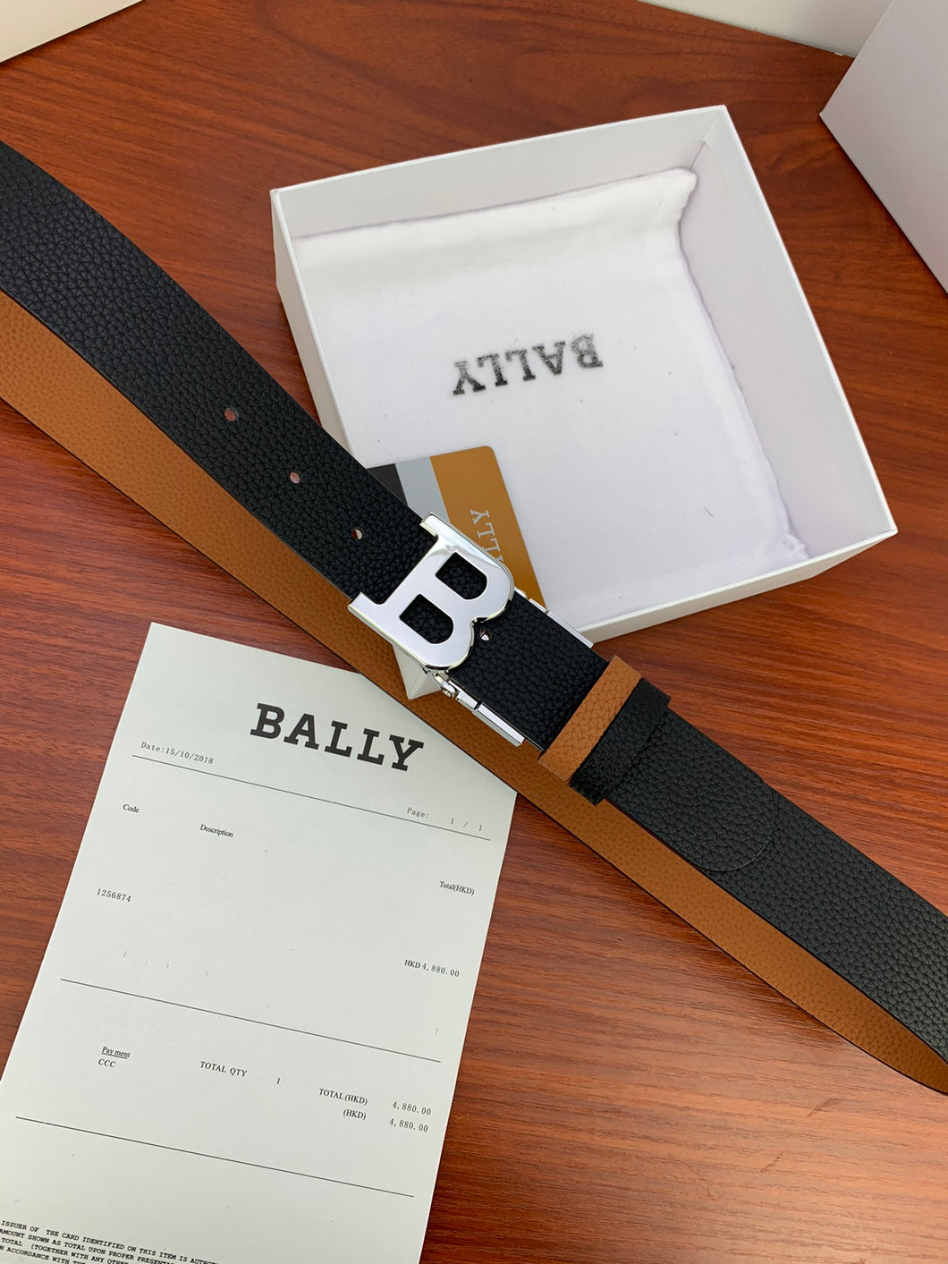 B Belt / Black & Brown Silver