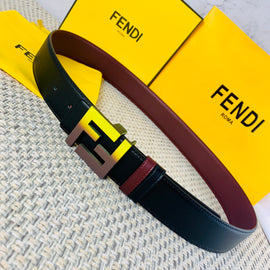 FF Belt / Yellow Black & Red Wine