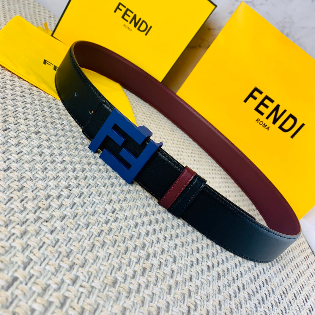 FF Belt / Dark Blue Black & Red Wine