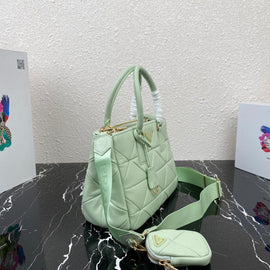 The latest sheepskin three-in-one bag / Green