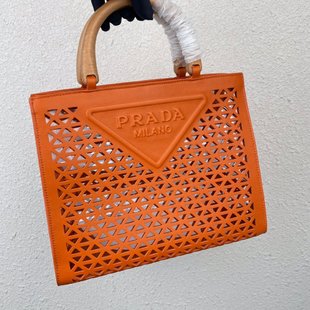 New hollow tote bag / Orange