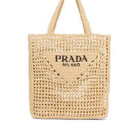 The new raffia fiber tote bag / Cream