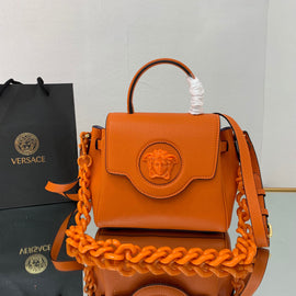 Orange Small Le Medusa Top Handle Bag