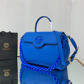 Blue Large Le Medusa Top Handle Bag