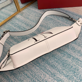 V0046 White Rectangle Belt Bag