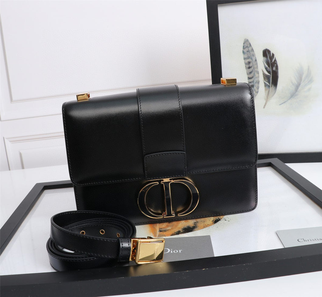 Black Gold Leather  Montaigne 30  Crossbody