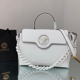 White Large Le Medusa Top Handle Bag