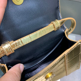Gold Buckle Handle Bag