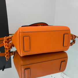 Orange Small Le Medusa Top Handle Bag